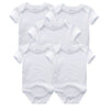 KIT 5 peças/5 bodys 100% algodão para meninos e meninas de 0-12 meses